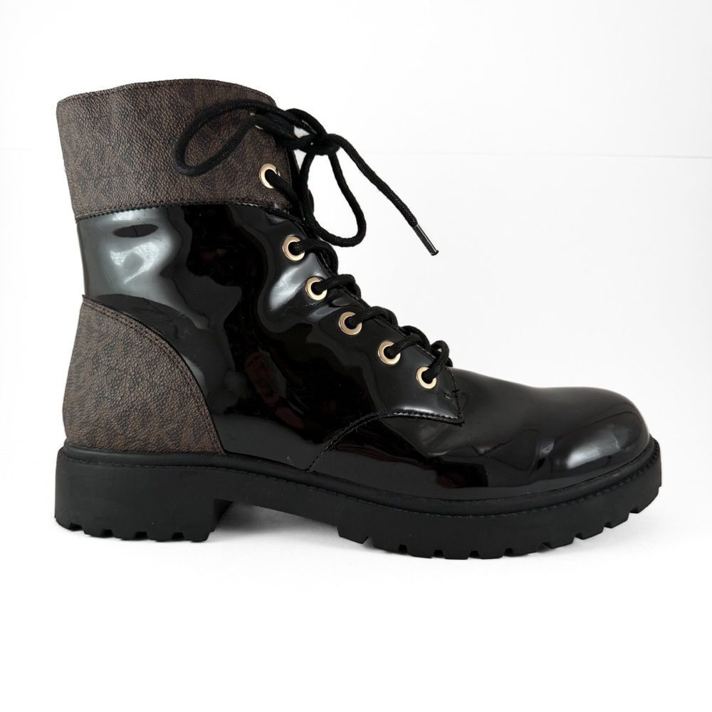 MICHAEL Michael Kors Women's Alistair Lace-Up Lug Sole Combat Booties - Picture 7 of 12